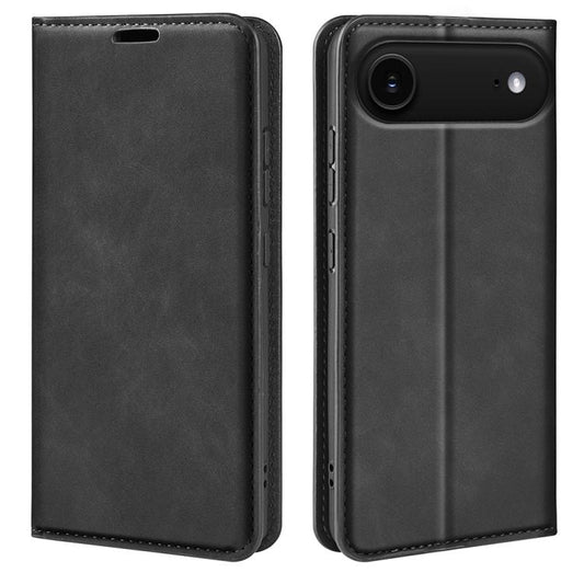 For iPhone Air Retro-skin Magnetic Suction Leather Phone Case(Black) - iPhone Air Cases by buy2fix | Online Shopping UK | buy2fix