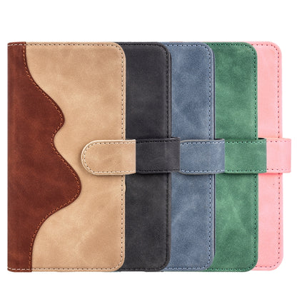 For iPhone 16 Plus Stitching Horizontal Flip Leather Phone Case(Blue) by buy2fix