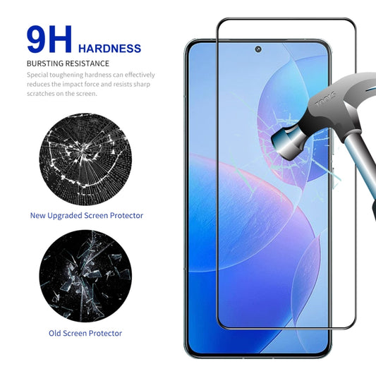 For Redmi K70 / K70 Pro / K70E 5pcs ENKAY Hat-Prince Full Glue High Aluminum-silicon Tempered Glass Film by ENKAY