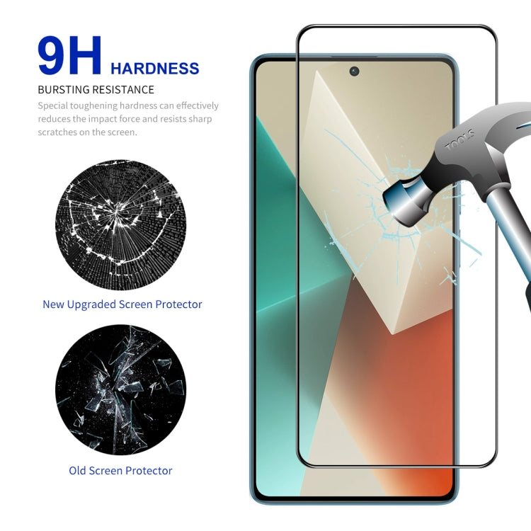 For Redmi Note 13 / Note 13 Pro 10pcs ENKAY Hat-Prince Full Glue High Aluminum-silicon Tempered Glass Film - Note 13 Pro Tempered Glass by ENKAY | Online Shopping UK | buy2fix