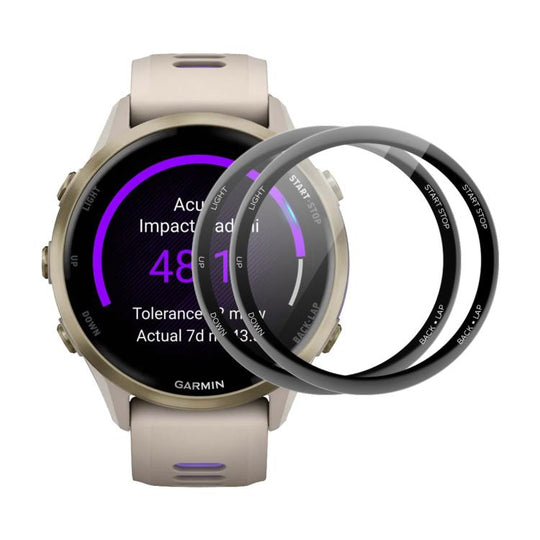 For Garmin Forerunner 970 2pcs ENKAY 3D Full Coverage Soft PC Edge PMMA HD Screen Protector Film