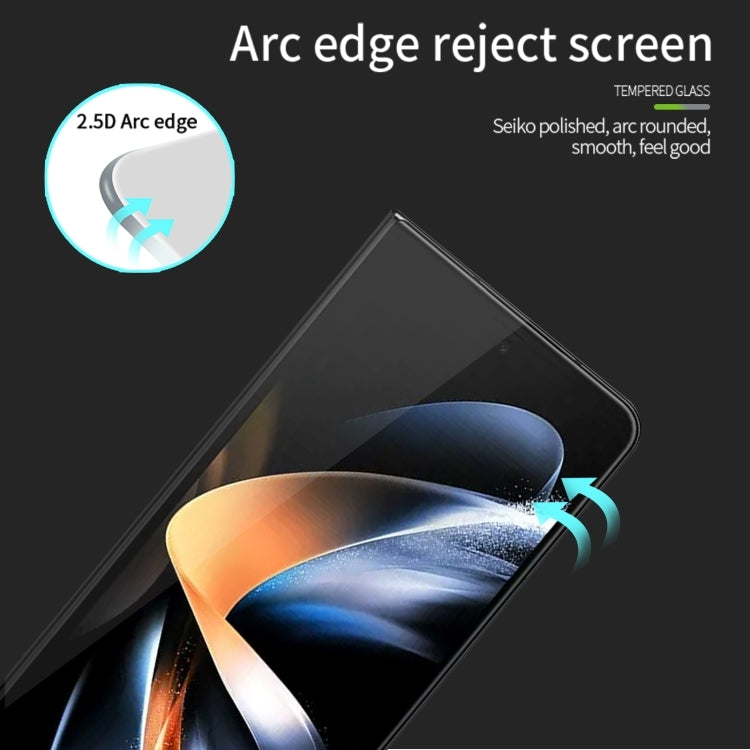 For Samsung Galaxy Z Fold5 MOFI 9H 2.5D Full Screen Tempered Glass Film(Black) by MOFI