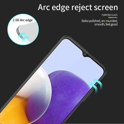 For Samsung Galaxy A25 5G MOFI 9H 2.5D Full Screen Tempered Glass Film(Black) - Galaxy Tempered Glass by MOFI | Online Shopping UK | buy2fix