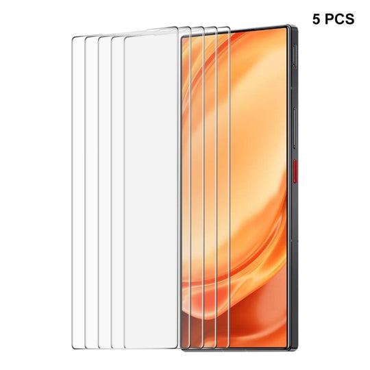 For ZTE Nubia Z50 Ultra 5pcs ENKAY 0.26mm 9H 2.5D High Aluminum-silicon Tempered Glass Film