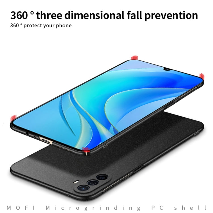 For Huawei Enjoy 50 / nova Y70 Plus MOFI Fandun Series Frosted PC Ultra-thin All-inclusive Phone Case(Green) - Huawei Cases by MOFI | Online Shopping UK | buy2fix