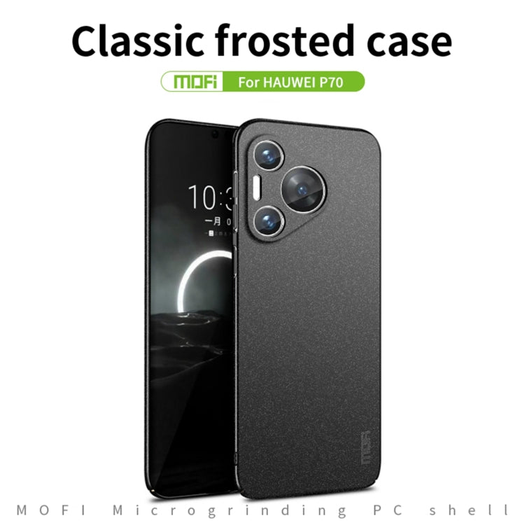 For Huawei P70 MOFI Fandun Series Frosted PC Ultra-thin All-inclusive Phone Case(Green) - Huawei Cases by MOFI | Online Shopping UK | buy2fix