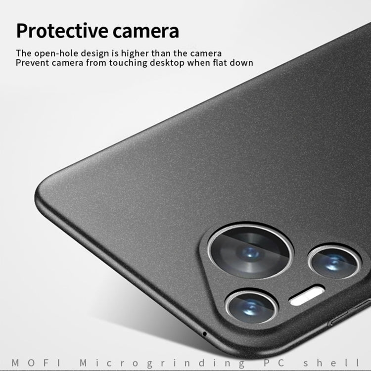 For Huawei P70 Pro MOFI Fandun Series Frosted PC Ultra-thin All-inclusive Phone Case(Black) - Huawei Cases by MOFI | Online Shopping UK | buy2fix