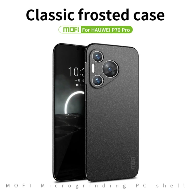 For Huawei P70 Pro MOFI Fandun Series Frosted PC Ultra-thin All-inclusive Phone Case(Blue) - Huawei Cases by MOFI | Online Shopping UK | buy2fix