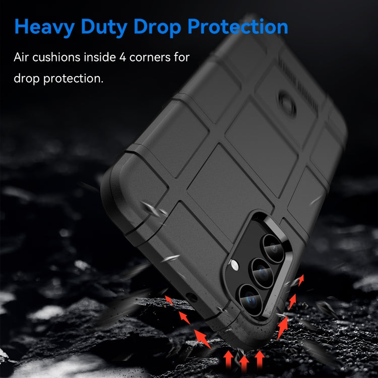 For Samsung Galaxy A25 5G Full Coverage Shockproof TPU Phone Case(Black) by buy2fix