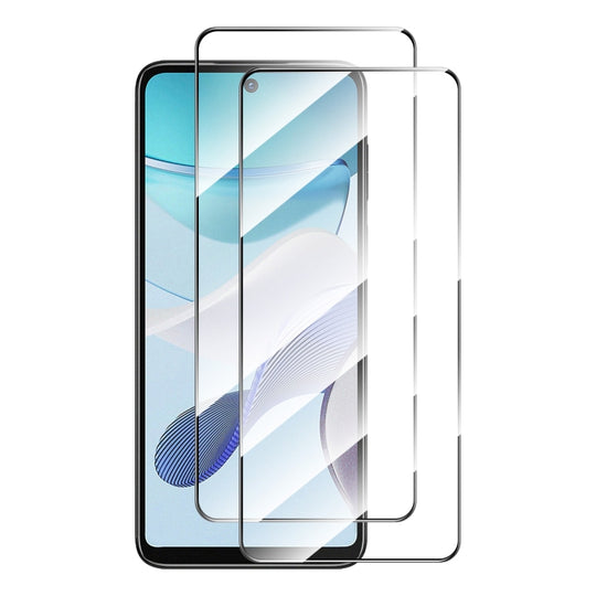 For Motorola Moto G13 / G23 / G53 2pcs ENKAY Full Glue High Aluminum-silicon Tempered Glass Film