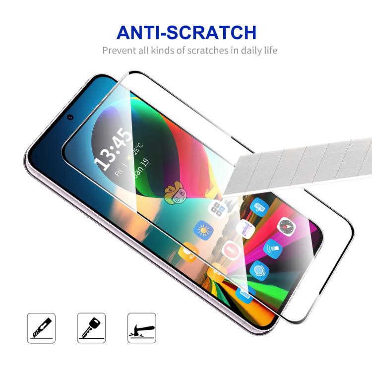 For Motorola Moto G 5G 2025 2pcs ENKAY Full Glue High Aluminum-silicon Tempered Glass Film - Motorola Tempered Glass by ENKAY | Online Shopping UK | buy2fix