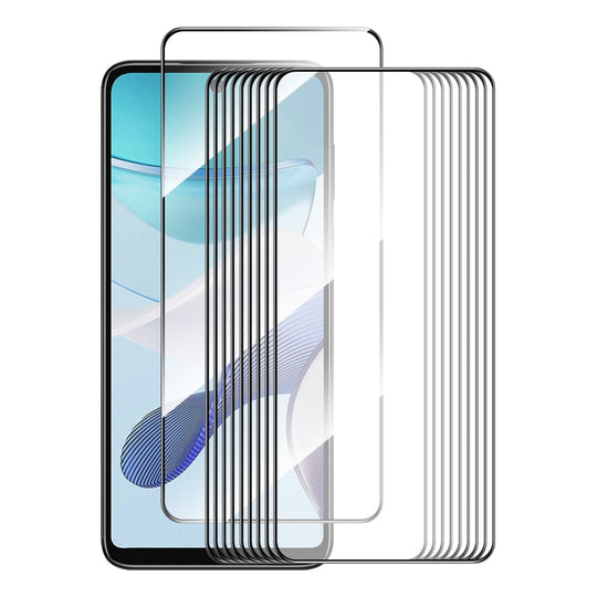 For Motorola Moto G13 / G23 / G53 10pcs ENKAY Full Glue High Aluminum-silicon Tempered Glass Film