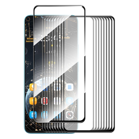 For Motorola Moto G Play 2024 10pcs ENKAY Full Glue High Aluminum-silicon Tempered Glass Film