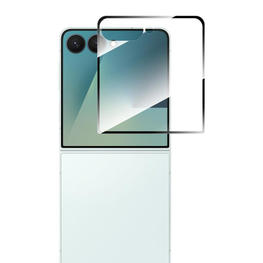 For Galaxy Z Flip7 5G Outer Screen ENKAY Hat-Prince Full Glue High Aluminum-silicon Tempered Glass Film