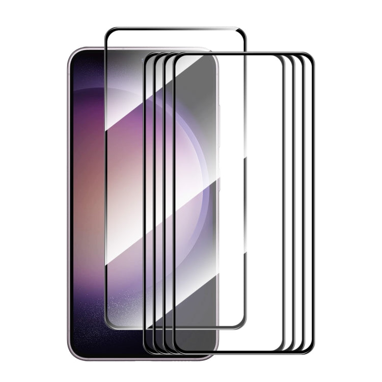 For Samsung Galaxy S24 FE 5G 5pcs ENKAY Hat-Prince Full Glue High Aluminum-silicon Tempered Glass Film - Galaxy S24 FE 5G Tempered Glass by ENKAY | Online Shopping UK | buy2fix