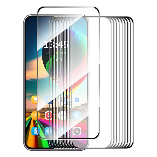 For Galaxy A57 10pcs ENKAY Hat-Prince Full Glue High Aluminum-silicon Tempered Glass Film