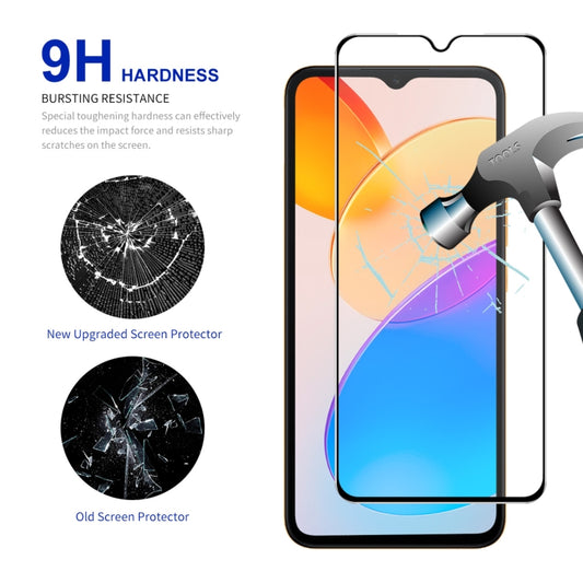 For Honor 70 Lite / X5 / X6 10pcs ENKAY Hat-Prince Full Glue High Aluminum-silicon Tempered Glass Film by ENKAY