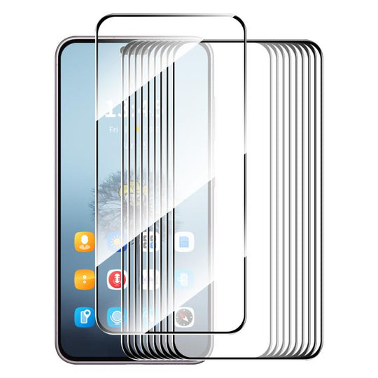 For Honor X8c 4G 10pcs ENKAY Hat-Prince Full Glue High Aluminum-silicon Tempered Glass Film