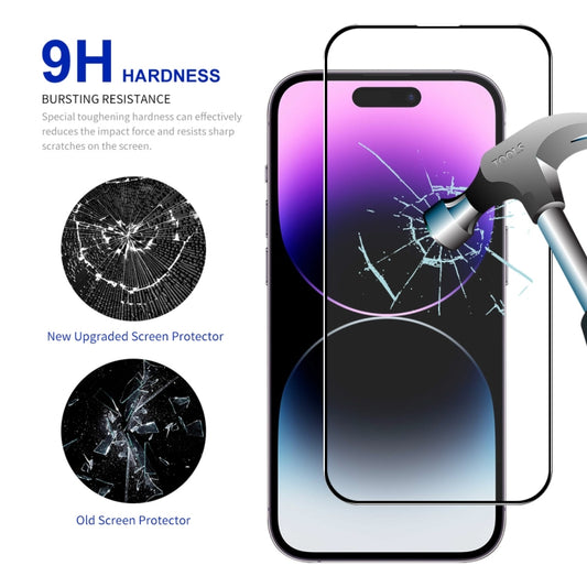 For iPhone 16 Plus 5pcs ENKAY Full Glue High Aluminum-silicon Tempered Glass Film by ENKAY