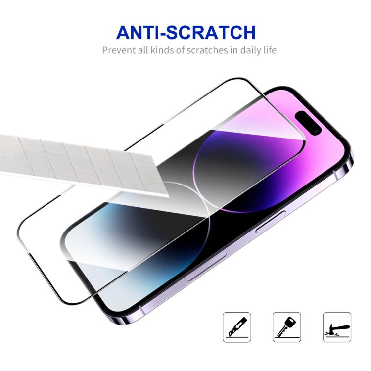 For iPhone 16 Plus 10pcs ENKAY Full Glue High Aluminum-silicon Tempered Glass Film by ENKAY
