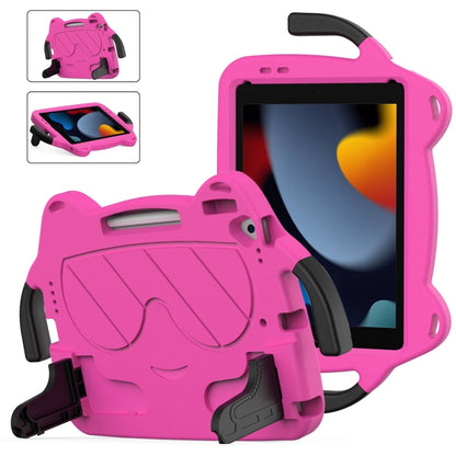 For iPad 10.2 2019 / 2020 / 2021 Ice Baby EVA Shockproof Hard PC Tablet Case(RoseRed+Black) - iPad 10.2 Cases by buy2fix | Online Shopping UK | buy2fix