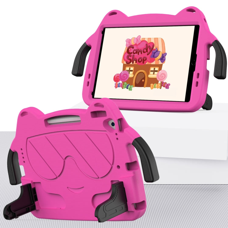 For iPad 10.2 2019 / 2020 / 2021 Ice Baby EVA Shockproof Hard PC Tablet Case(RoseRed+Black) - iPad 10.2 Cases by buy2fix | Online Shopping UK | buy2fix