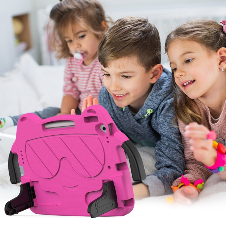 For iPad 10.2 2019 / 2020 / 2021 Ice Baby EVA Shockproof Hard PC Tablet Case(RoseRed+Black) - iPad 10.2 Cases by buy2fix | Online Shopping UK | buy2fix