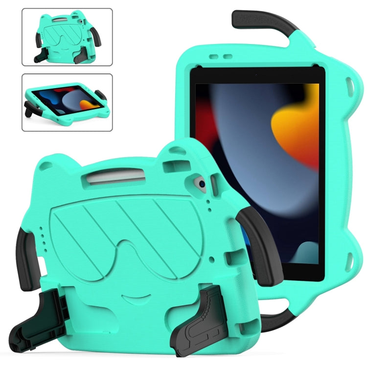 For iPad 10.2 2019 / 2020 / 2021 Ice Baby EVA Shockproof Hard PC Tablet Case(Mint Green+Black) - iPad 10.2 Cases by buy2fix | Online Shopping UK | buy2fix