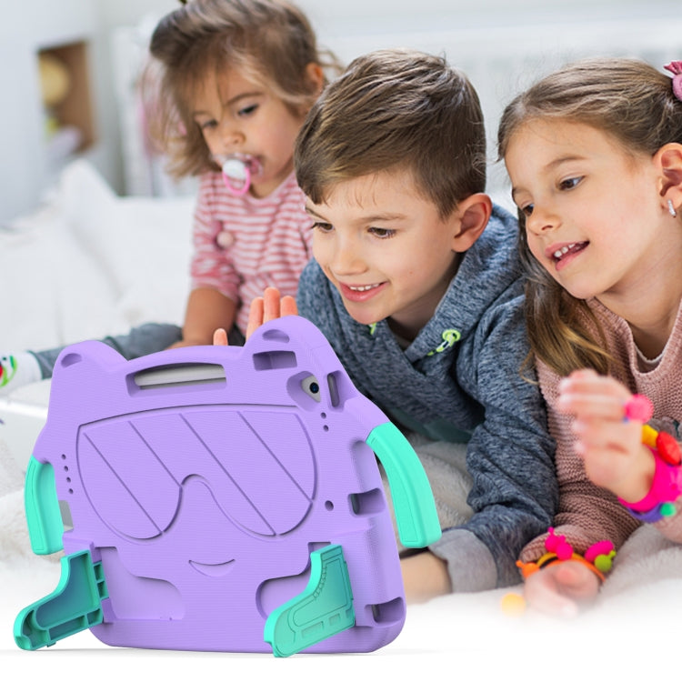 For iPad 10.2 2019 / 2020 / 2021 Ice Baby EVA Shockproof Hard PC Tablet Case(LightePurple+Mint Green) - iPad 10.2 Cases by buy2fix | Online Shopping UK | buy2fix