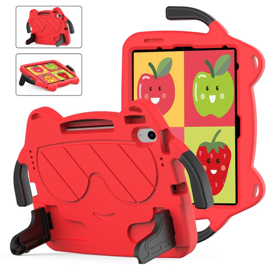 For iPad Air 11 2026 / 2025 / 2024 Ice Baby EVA Shockproof Hard PC Tablet Case(Red+Black)