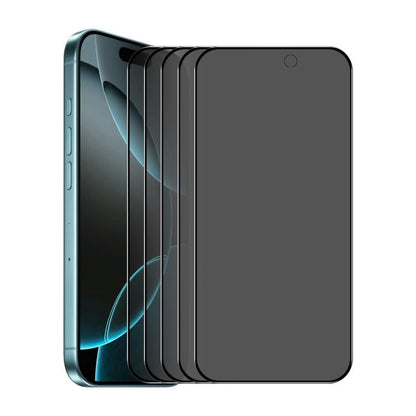 For iPhone 17 5pcs ENKAY Hat-Prince 28° Anti-peeping Tempered Glass Protector Full Screen Film - iPhone 17 Tempered Glass by ENKAY | Online Shopping UK | buy2fix