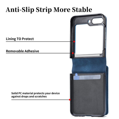 For Samsung Galaxy Z Flip5 JUNSUNMAY Wallet Leather Phone Case with Card Slots(Black) - Galaxy Z Flip5 Cases by JUNSUNMAY | Online Shopping UK | buy2fix