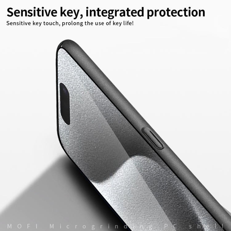 For iPhone 16 Plus MOFI Fandun Series Frosted PC Ultra-thin All-inclusive Phone Case(Black) - iPhone 16 Plus Cases by MOFI | Online Shopping UK | buy2fix