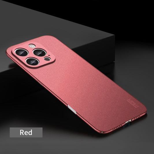 For iPhone 16 Pro MOFI Fandun Series Frosted PC Ultra-thin All-inclusive Phone Case(Red) by MOFI