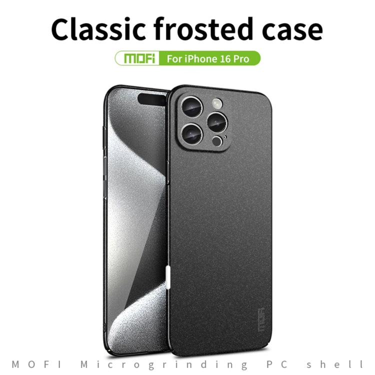 For iPhone 16 Pro MOFI Fandun Series Frosted PC Ultra-thin All-inclusive Phone Case(Red) - iPhone 16 Pro Cases by MOFI | Online Shopping UK | buy2fix