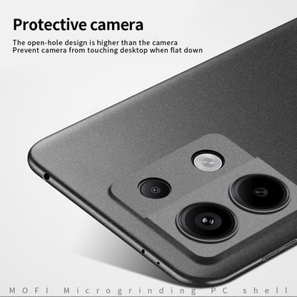 For Xiaomi Redmi Note 13 5G MOFI Fandun Series Frosted PC Ultra-thin All-inclusive Phone Case(Black) - Note 13 Cases by buy2fix | Online Shopping UK | buy2fix