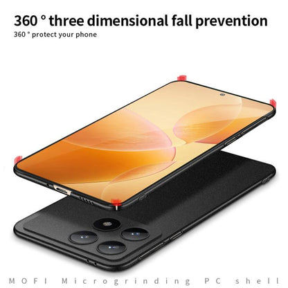 For Xiaomi Redmi K70 / K70 Pro MOFI Fandun Series Frosted PC Ultra-thin All-inclusive Phone Case(Gray) by MOFI