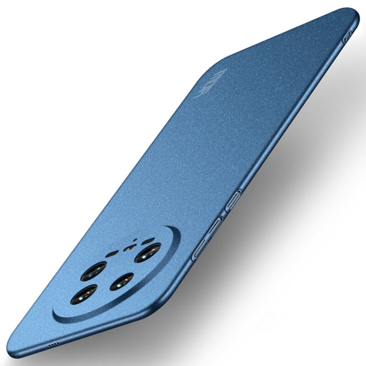 For Xiaomi 14 Ultra MOFI Fandun Series Frosted PC Ultra-thin All-inclusive Phone Case(Blue) - 14 Ultra Cases by MOFI | Online Shopping UK | buy2fix