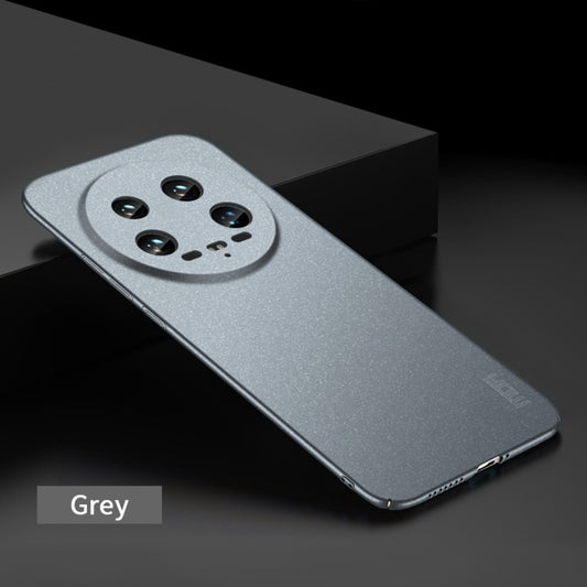 For Xiaomi 14 Ultra MOFI Fandun Series Frosted PC Ultra-thin All-inclusive Phone Case(Gray) by MOFI