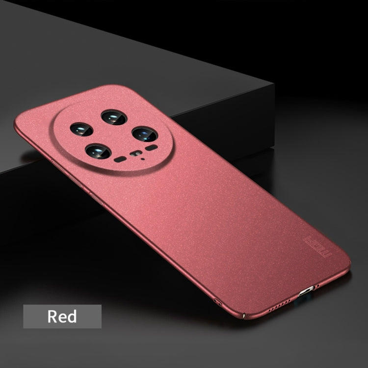 For Xiaomi 14 Ultra MOFI Fandun Series Frosted PC Ultra-thin All-inclusive Phone Case(Red) - 14 Ultra Cases by MOFI | Online Shopping UK | buy2fix