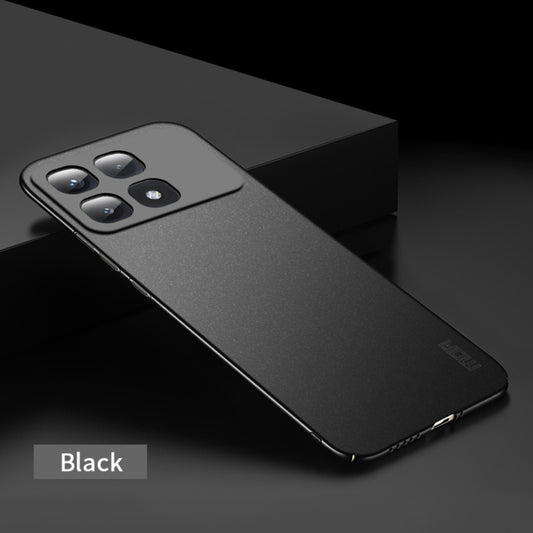 For Xiaomi Redmi K70 Ultra MOFI Fandun Series Frosted PC Ultra-thin All-inclusive Phone Case(Black) by MOFI