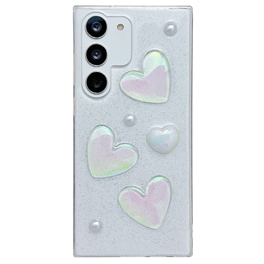 For Samsung Galaxy Note20 Love Epoxy TPU Protective Case(Transparent)