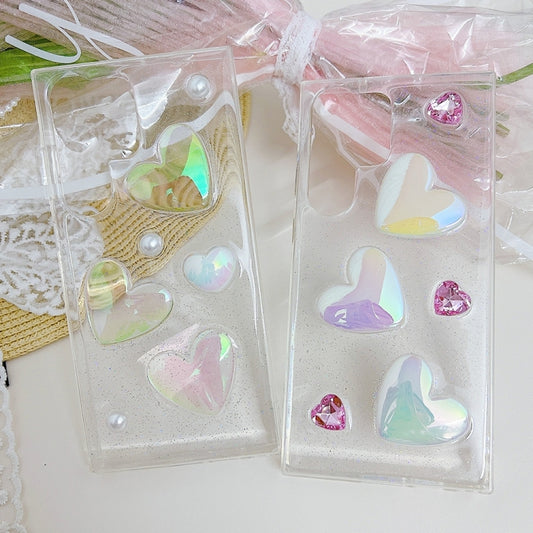 For Samsung Galaxy S23 FE 5G Love Epoxy TPU Protective Case(Transparent) by buy2fix