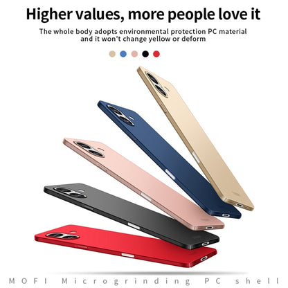 For iPhone 16 MOFI Frosted PC Ultra-thin Hard Phone Case(Gold) - iPhone 16 Cases by MOFI | Online Shopping UK | buy2fix