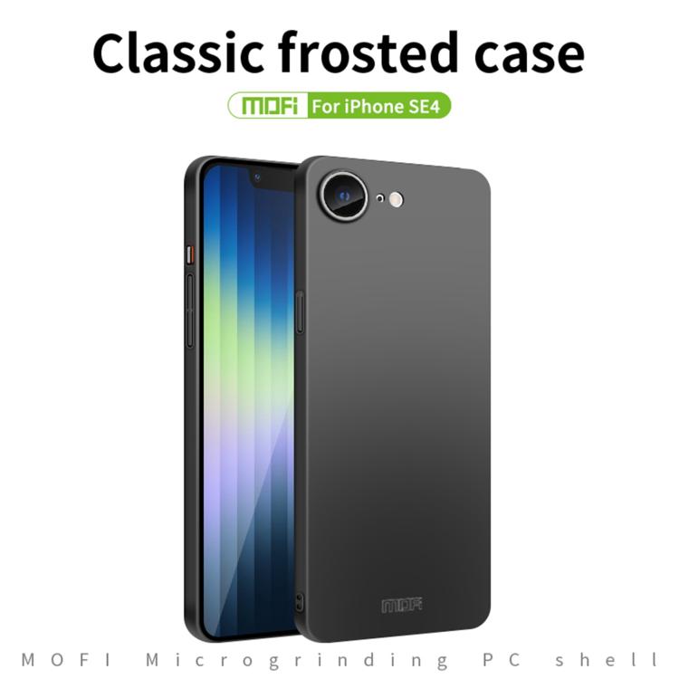 For iPhone 16e MOFI Frosted PC Ultra-thin Hard Phone Case(Black) - iPhone 16e Cases by MOFI | Online Shopping UK | buy2fix