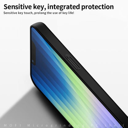 For iPhone 16e MOFI Frosted PC Ultra-thin Hard Phone Case(Blue) - iPhone 16e Cases by MOFI | Online Shopping UK | buy2fix