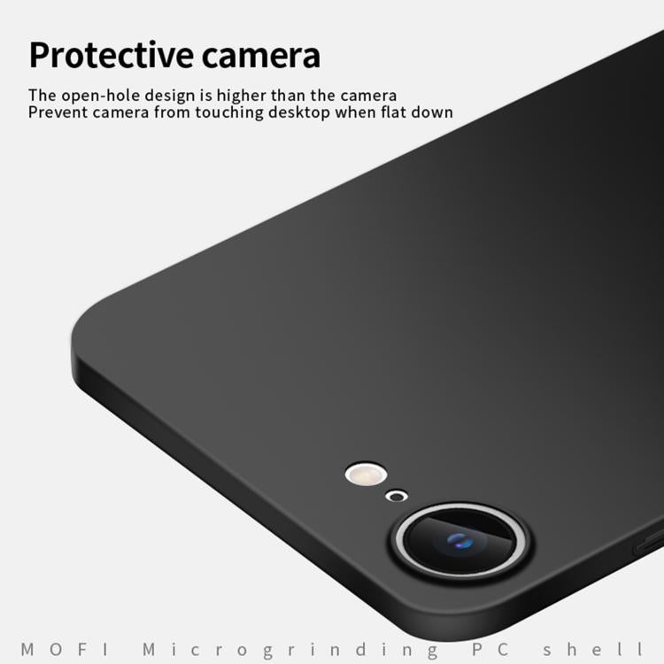 For iPhone 16e MOFI Frosted PC Ultra-thin Hard Phone Case(Blue) - iPhone 16e Cases by MOFI | Online Shopping UK | buy2fix