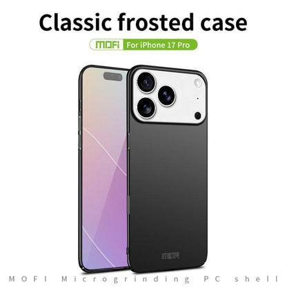 For iPhone 17 Pro MOFI Frosted PC Ultra-thin Hard Phone Case(Black) - iPhone 17 Pro Cases by MOFI | Online Shopping UK | buy2fix