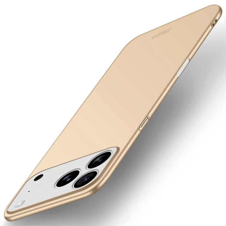 For iPhone 17 Pro MOFI Frosted PC Ultra-thin Hard Phone Case(Gold) - iPhone 17 Pro Cases by MOFI | Online Shopping UK | buy2fix