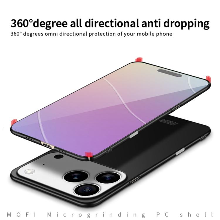 For iPhone 17 Pro MOFI Frosted PC Ultra-thin Hard Phone Case(Gold) - iPhone 17 Pro Cases by MOFI | Online Shopping UK | buy2fix